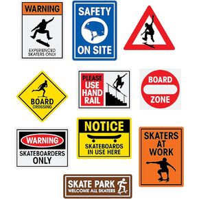 Skateboard Cutouts - 10 Pieces
