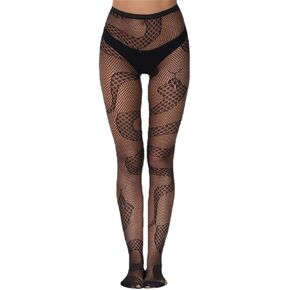 Women's Rainbow Color Fishnet Tights Stockings Gradient Hollowed Out Hottie Mesh Pantyhose