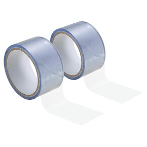 PATIKIL Non Stick Static Tapes 2 in x 50 Ft, 2 Roll Duct Tape No Glue Electrostatic Adsorption Tape for Organizing Cables Securing Crafts, Pink