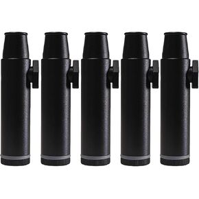 Extended version Food shaker Leak proof salt bottle (Black) (5 pieces)