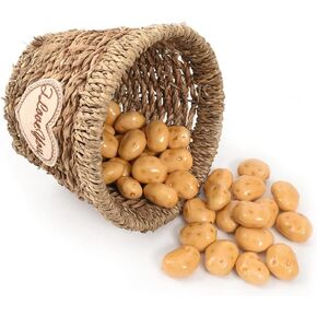 HUIANER Mini Artificial Potatoes, 40PCS Fake Potatoes Simulation Mini Vegetable for Home Kitchen Photography Party Decoration, 3.5cm