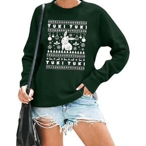 ALLTB Tis The Season Sweatshirt Women Mexican Christmas Sweatshirts Spanish Christmas Xmas Long Sleeve Pullover Tops