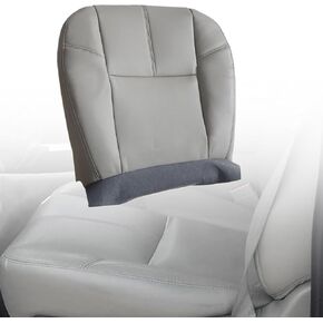 833 Gray Driver or Passenger Side Bottom Replacement Leather Seat Cover Compatible with Chevy Silverado Tahoe Suburban Avalanche GMC Yukon Sierra 2007 2008 2009 2010 2011 2012 2013 2014