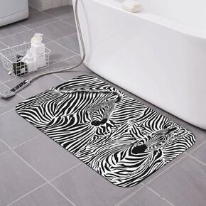 juniissl Scary Halloween Decor Red Hand Foot Print Bath Mat Prank Non-Slip Bathroom Rug Gag Gift