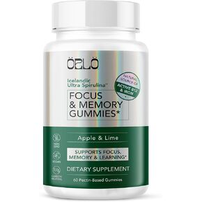 Orlo Focus & Memory Gummies – Nootropic Supplement for Adults with Lion’s Mane, L-Theanine, Phosphatidylserine, Spirulina, Vitamin B6 & B12 Methylcobalamin (60 Gummies)
