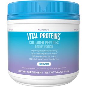 Vital Proteins Collagen Peptides Beauty Edition—10g Collagen with Biotin, Vitamin C and Zinc. 14.6 oz