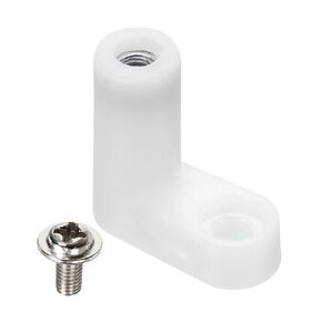 PATIKIL PCB Board Mounting Feet, 15 Pack L Type Insulated PCB Spacer Plastic Motherboard Standoffs Foot Spacer with Screws