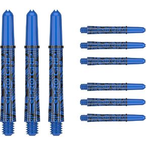 TARGET Darts 3 x Ink Design Intermediate Blue Pro Grip Dart Shafts - 9 in Total | Professional Dart Accessories, Dart Stems