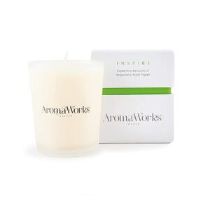 Aromaworks Inspire 3 Wick Candle | Creates a Calm Enhancing Atmosphere | Provides a Sense of Happiness | Naturally Scented | 100% Pure Essential Oils | 14.1 Oz