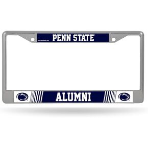 Rico Industries NCAA Penn State Nittany Lions - PSU Alumni 12" x 6" Chrome Frame with Decal Inserts - Car/Truck/SUV Automobile Accessory