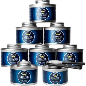 15 Pack (for Price of 12) - 6 Hour Chafing Fuel Cans, Food Warmers for Parties, Chafing Dish, Buffet Set, Sterno cans Alternative
