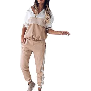 Womens 2 Piece Outfits Sweatsuit Lounge Sets Long Sleeve Sweatshirt Sweatpants Tracksuit