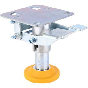 Floor Lock, Adjustable Height Heavy Duty Manganese Steel Floor Lock with TPU Pad, for 4~5in Casters Trolley Brake Trolley Cart Lock(X-75-32-3)