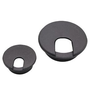 Black Desk Grommet 2 Inch, 12pcs Hole Cover, Hole Grommet, Cable Grommet, Cord Grommet, Desk Hole Cover for Cables, Wall Grommets for Cables, Plastic Grommet