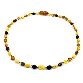 Amber Necklace For Women For Men - Handmade Amber Necklace For Adults 18 inches