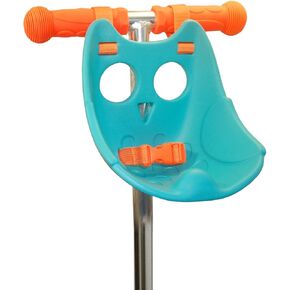Owl Scooter Seat - Kids Micro Scooter Accessories - Cuddly Toy Carrier - Kids Scooter Accessories Fitting Scooters, Bikes and Trikes - Cool Owl Design in Aqua Blue - Scooter Gift for Kids
