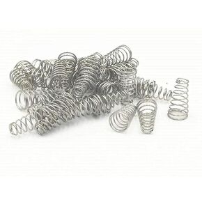 Compression Spring， RilexAwhile 10x6x19mm Metal Taper Conical Compression Spring Silver Tone 20 pcs