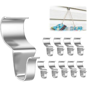 Vinyl Siding Hooks for Hanging Outdoor, 2024 New Heavy Duty Stainless Steel Vinyl Siding Hooks, No-Hole Vinyl Siding Clips for Hanging Wreath Outdoor Home Decor