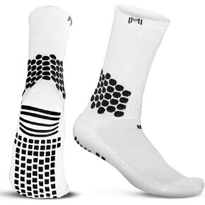 Soccer Grip Socks - Cushioned Ankle Protection, NonSlip Socks With Grip Pads, Athletic Socks for Men Women Youth