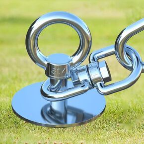 Dog Tie Out Stake for Camping,Dog Runner for Yard,360° Swivel Dog Run,Use Any Dog Tie Out Cable or Yard Leash-Suitable for Large Dogs Up to 200 LBS- Outdoor Camping