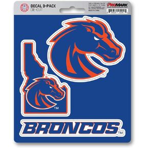 FANMATS NCAA Boise State Broncos Team Decal, 3-Pack
