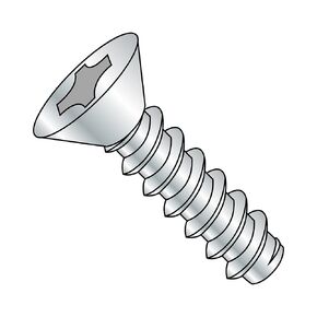 Small Parts 0614BPF Steel Sheet Metal Screw, Zinc Plated Finish, 82 degrees Flat Head, Phillips Drive, Type B, #6-20 Thread Size, 7/8" Length (Pack of 100)