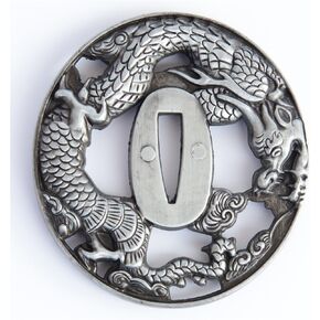 Zinc Alloy Tsuba Hand Guard for Japanese Samurai Swords Katana Wakizashi