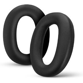 Replacement Earpads for Sony WH-1000XM5 Headphones - Soft Vegan Leather Cushions for Extra Comfort, Easy & Quick Installation, by Brainwavz (Black)