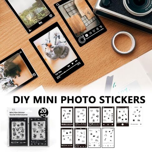 CAIYOULE for Fujifilm Instax Mini 3-inch Instant Film Deluxe Kit for Fujifilm Instax Mini 12/11/99/90/7+/40/Evo/Link/Liplay Fuji film, Perfect for Protecting and Storing Mini Film (Color Series) in Saudi Arabia