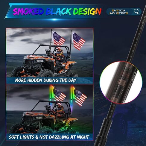 Whip Light Mounts, SWATOW INDUSTRIES 2PCS Whip Lights Mounting Brackets LED Whip Light Mount Antenna Lighted Whip UTV Pro-Fit Brackets for Polaris Ranger General Can am Defender Commander Maverick in Saudi Arabia