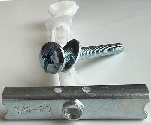 Drywall Anchor TV mounting Screws 1/4"-20 UNC Fastener Size with Bolt 2-1/2" and Flat Washers Grip Range 3/8" to 2-1/2". Anchors When no Studs or anchoring into Metal Studs (10 PCS) in Saudi Arabia
