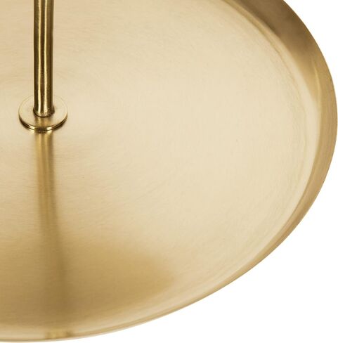 Kate and Laurel Laranya Tiered Round Decorative Tray, 12x12x15, White/Gold in Saudi Arabia