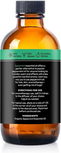 Organic Spearmint Essential Oil by Essential Delights - Premium Grade Essential Oil | for Aromatherapy, Soaps, Lotions, & Candles | Vegan & Cruelty Free (1 Fl.oz.) in Kuwait