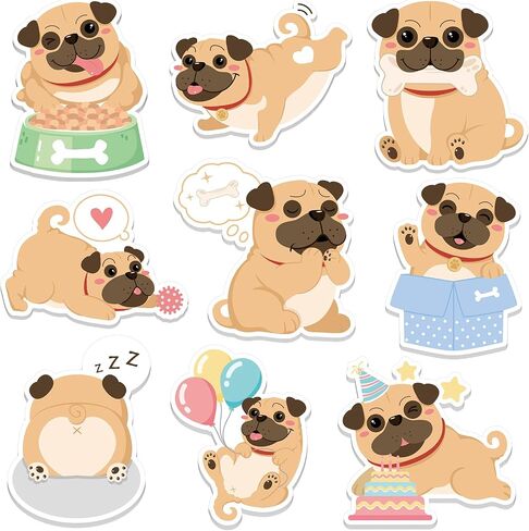 9 Pads Dog Sticky Notes Cute Cartoon Dog Memo Pad Gifts for Dog Lovers Funny Self Stick Note Pads Kawaii Humor Notebook Notepad for Office Classroom Supplies, 30 Pages/Pad (Corgi) in Saudi Arabia
