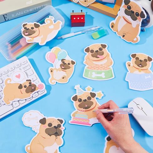 9 Pads Dog Sticky Notes Cute Cartoon Dog Memo Pad Gifts for Dog Lovers Funny Self Stick Note Pads Kawaii Humor Notebook Notepad for Office Classroom Supplies, 30 Pages/Pad (Corgi) in Saudi Arabia