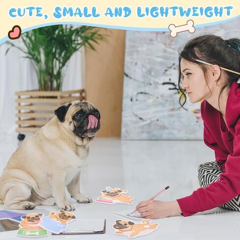 9 Pads Dog Sticky Notes Cute Cartoon Dog Memo Pad Gifts for Dog Lovers Funny Self Stick Note Pads Kawaii Humor Notebook Notepad for Office Classroom Supplies, 30 Pages/Pad (Corgi) in Saudi Arabia