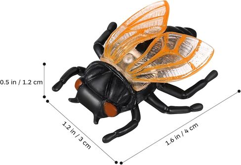 Happyyami 20pcs Simulation Golden Cicada Garden Ornament Cicada Figurine Flower Pot Decorations Fairy Toy Bonsai Ornament Figurine Cicada Delicate Decorate Flowerpot Ornaments Doll PVC in Kuwait