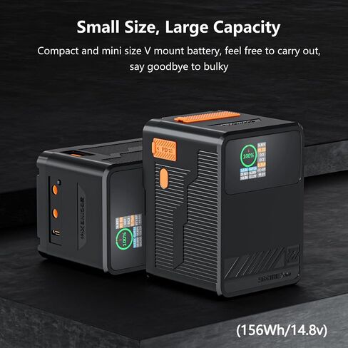 ZGCINE X50 V Mount Battery 3500mAh، 52WH14.8V Mini V-Mount Battery Support 45W USB-C PD شاحن سريع مع D-TAP، Dual USB-C PD، منافذ DC مزدوجة، شاشة OLED للكاميرا / كاميرا الفيديو / الشاشة / صانع الأفلام in Saudi Arabia