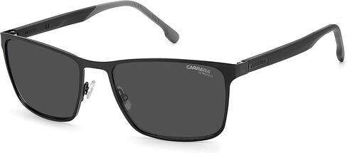 Carrera Men's 8048/S Rectangular Sunglasses, Black, 58mm, 18mm in Saudi Arabia