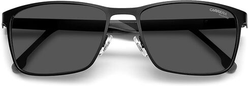 Carrera Men's 8048/S Rectangular Sunglasses, Black, 58mm, 18mm in Saudi Arabia