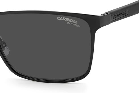 Carrera Men's 8048/S Rectangular Sunglasses, Black, 58mm, 18mm in Saudi Arabia