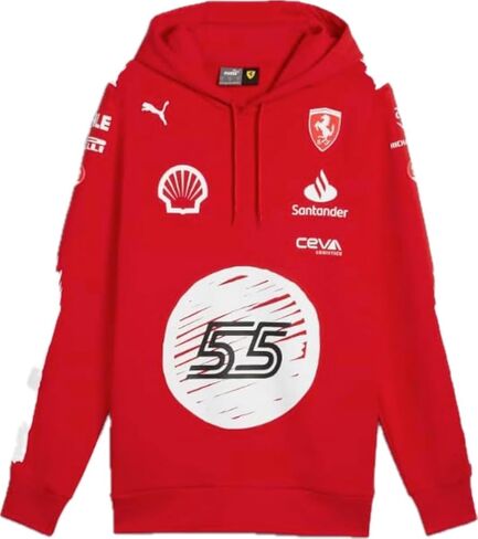 PUMA Scuderia Ferrari Hoodie Carlos Sainz Las Vegas 2023 Special Edition Designed by Joshua Vides - Red - Size: XXL in Saudi Arabia