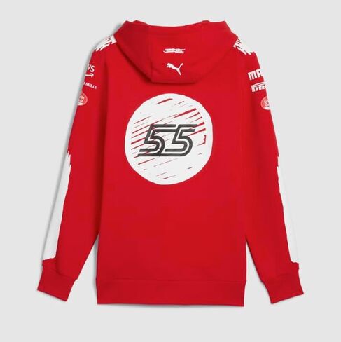 PUMA Scuderia Ferrari Hoodie Carlos Sainz Las Vegas 2023 Special Edition Designed by Joshua Vides - Red - Size: XXL in Saudi Arabia