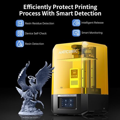 ANYCUBIC Photon Mono M7 PRO 14K Resin 3D Printer, 170mm/h Fast Printing, 10.1'' Mono LCD with COB LighTurbo 3.0 Source, Dynamic Temperature Control Resin Vat, Build Volume 8.77''x4.96''x9.05'' in Kuwait