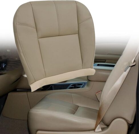 833 Gray Driver or Passenger Side Bottom Replacement Leather Seat Cover Compatible with Chevy Silverado Tahoe Suburban Avalanche GMC Yukon Sierra 2007 2008 2009 2010 2011 2012 2013 2014 in Kuwait