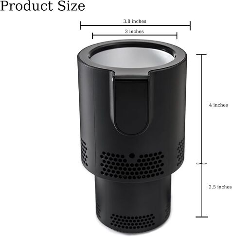 Premium 2-in-1 Car Cup Warmer Cooler Smart Car Cup Mug Holder Holiday Seasonal Present | Perfect Car Tumbler Holder for Commuter/Traveler/Road Tripper/Recreation (Black and Gold) in Saudi Arabia
