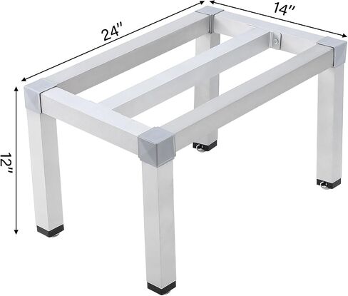 GAOMON Dunnage Rack 48'' x 20'',8 Inches Above Ground Level,Aluminum Dunnage Rack 1500 Lb Capacity,Low Shelf for Floor Used for Storage In Kitchens, Restaurants, Supermarkets,Grocery Stores in Saudi Arabia