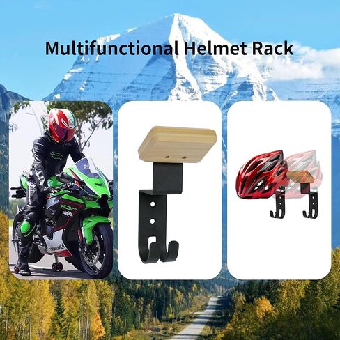 حامل خوذة الدراجة النارية، حامل الخوذة على الحائط، حامل الخوذة على الحائط، حامل الخوذة، رف تروس الدراجة النارية، خطاف الخوذة لكرة القدم/الشرطة/ركوب الدراجات والتزلج/حامل حائط للعتاد التكتيكي in Kuwait