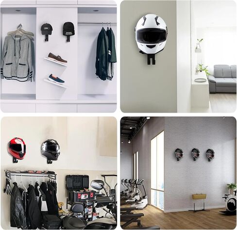 حامل خوذة الدراجة النارية، حامل الخوذة على الحائط، حامل الخوذة على الحائط، حامل الخوذة، رف تروس الدراجة النارية، خطاف الخوذة لكرة القدم/الشرطة/ركوب الدراجات والتزلج/حامل حائط للعتاد التكتيكي in Kuwait