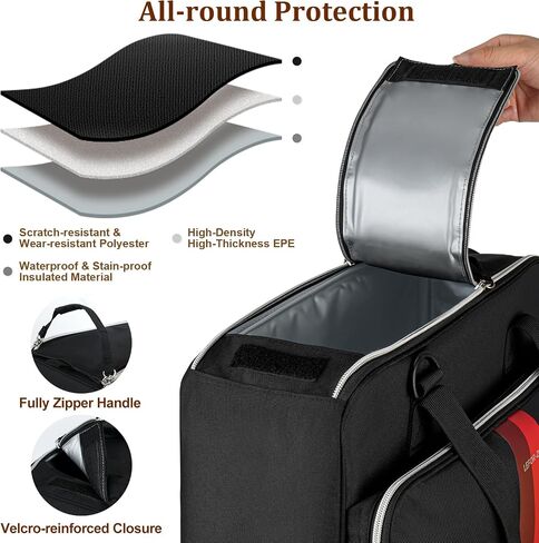 LEFOR·Z Coffee Maker Travel Bag Compatible with Keurig K-Mini/K-Mini Plus/Mate Plus,Single Serve Coffee Brewer Carrying Case with Multiple Pockets for K-Cup Pods & Accessories(Bag Only) in Kuwait